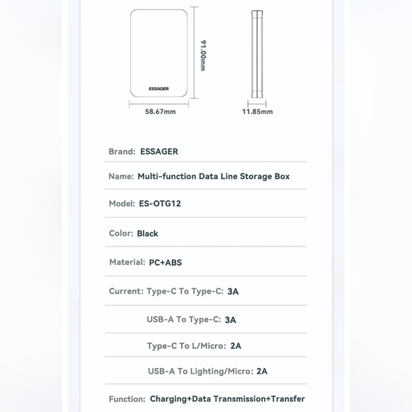 60 W, apple, Android, Google mini data cable fast cell phone charger phone stand - Picture 11 of 11